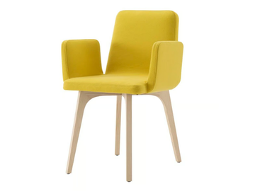 VIK - Upholstered fabric chair with armrests by Ligne Roset - view 2